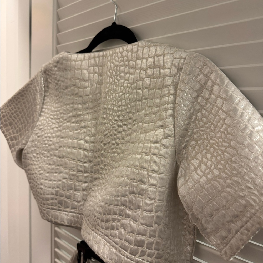 Missguided Metallic Croc-Embossed Set - Picture 6 of 6